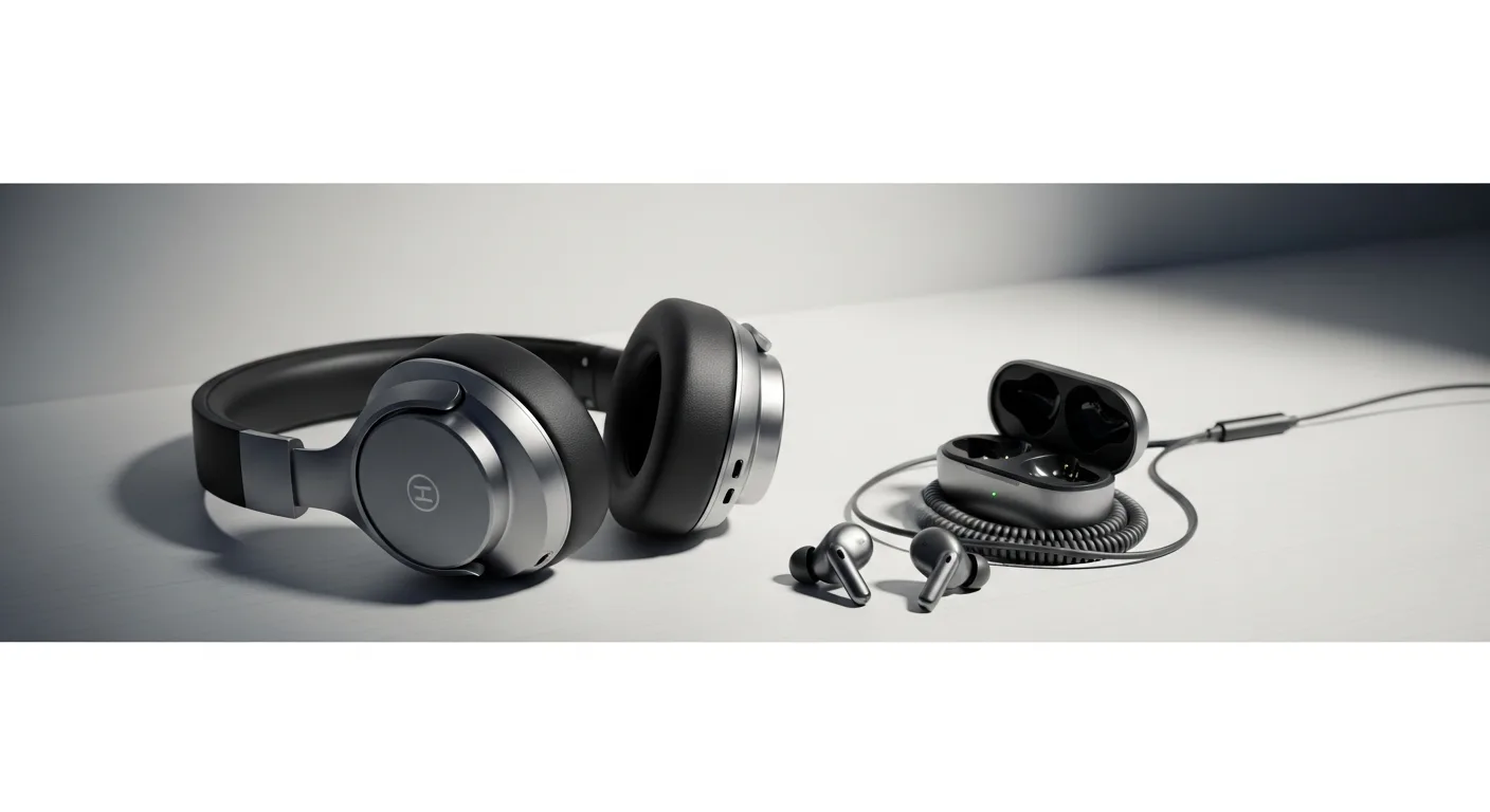 Bluetooth kablosuz kulaklık modelleri masada