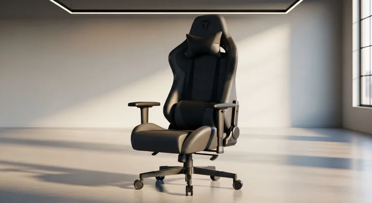 Ergonomik oyuncu koltuğu modern odada